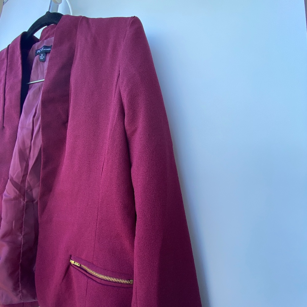 Burgundy Suit Jacket